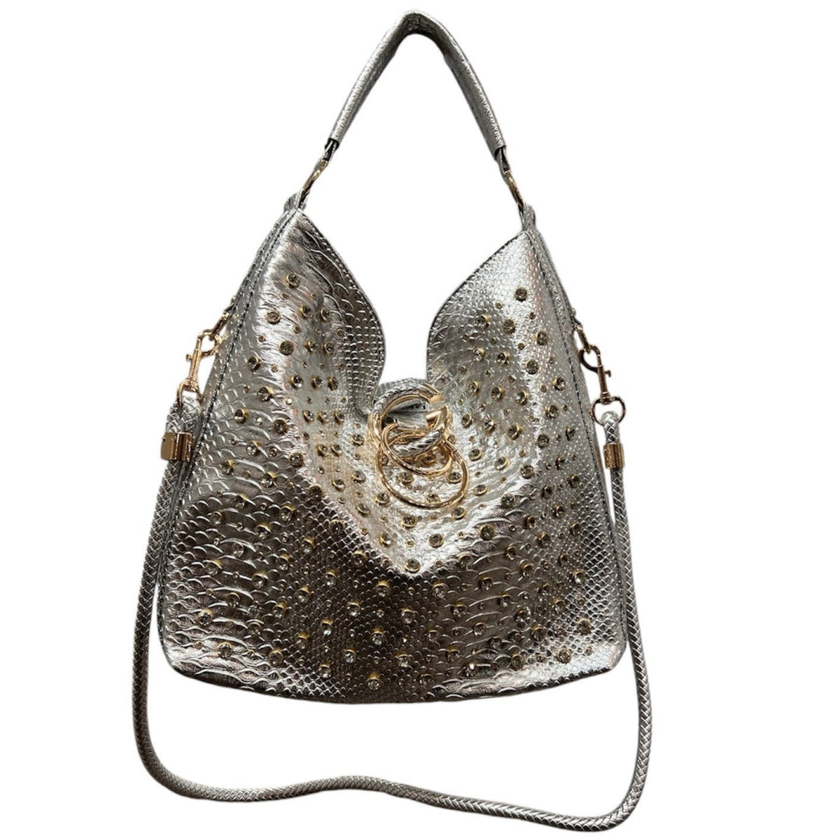 Sac à main anneaux #couleur_argent