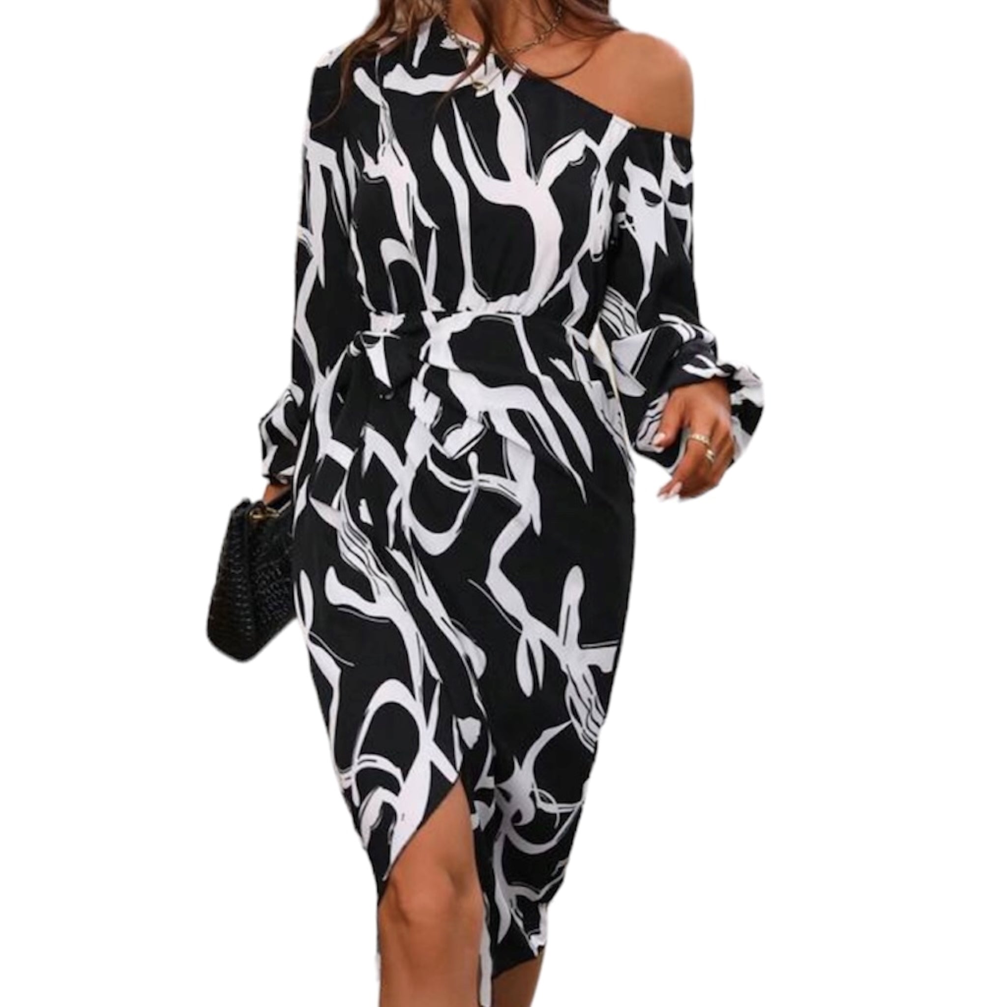 Robe noire best sale et blanche